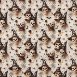 Popelina estampada com caveiras de Halloween - Ribes y Casals