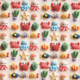 Cretona de Algodão Fundo Marinho Kawaii - Ribes y Casals
