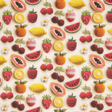 Cretona de Algodão Estampada com Frutas Gourmet - Ribes y Casals