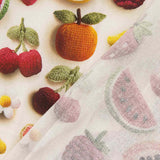 Cretona de Algodão Estampada com Frutas Gourmet - Ribes y Casals