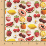 Cretona de Algodão Estampada com Frutas Gourmet - Ribes y Casals