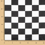 Satinado Carnaval Quadrados Preto e Branco - Ribes y Casals