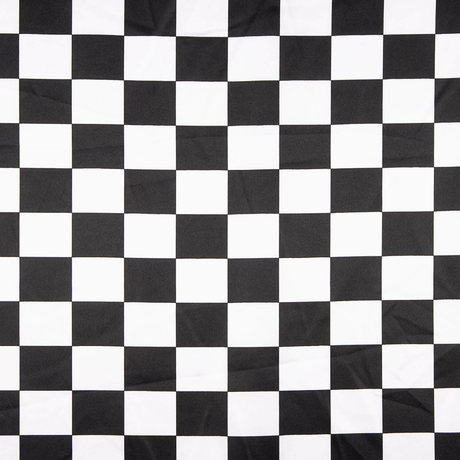 Satinado Carnaval Quadrados Preto e Branco - Ribes y Casals