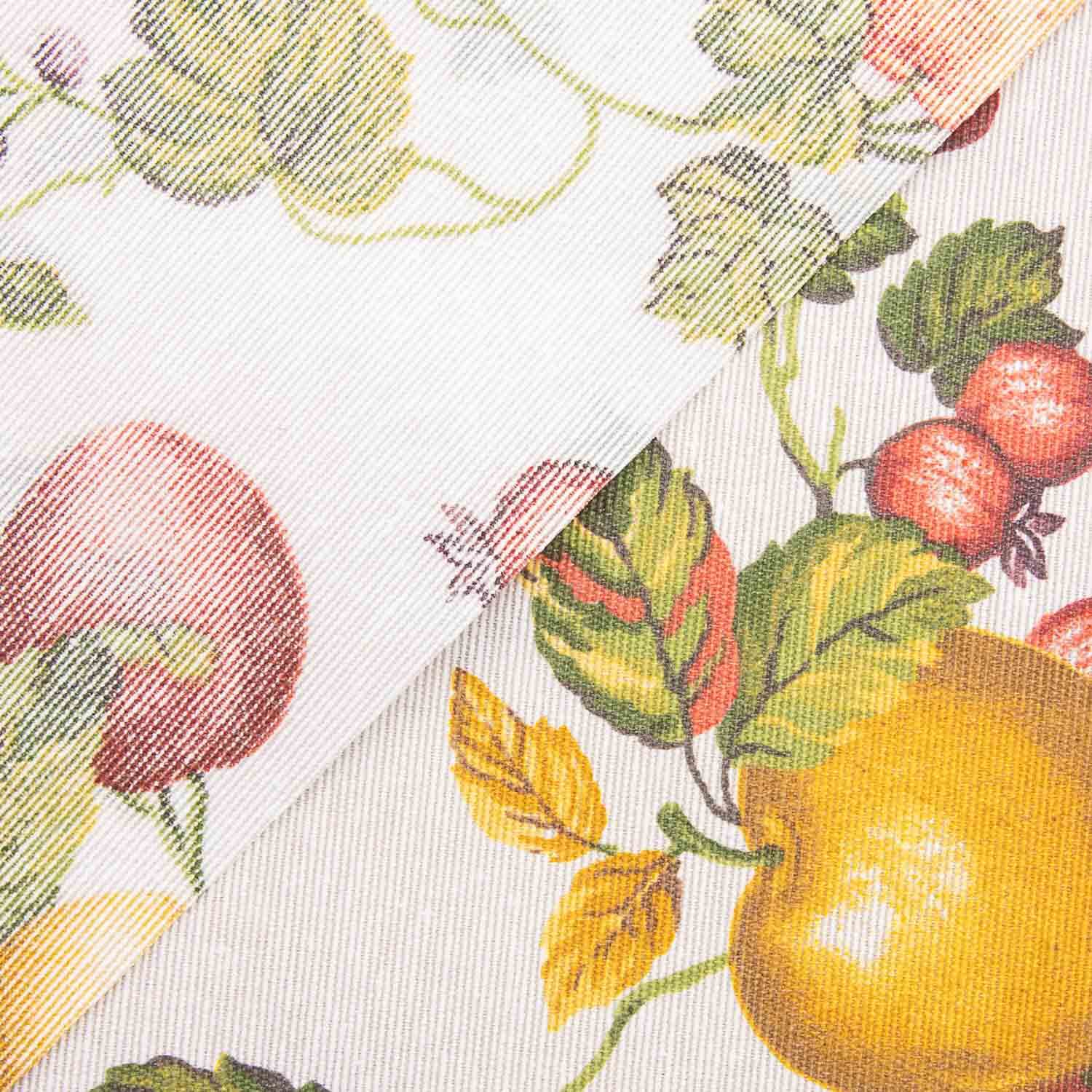 Toalha de Mesa Resinada Frutas Vintage Branca - Ribes y Casals