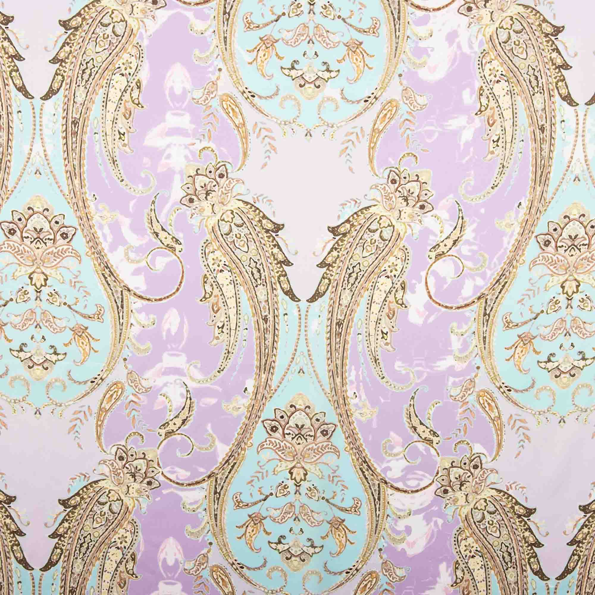 Cetim estampado Cachemira Lavanda - Ribes y Casals