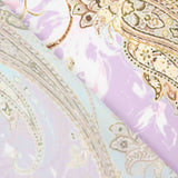 Cetim estampado Cachemira Lavanda - Ribes y Casals