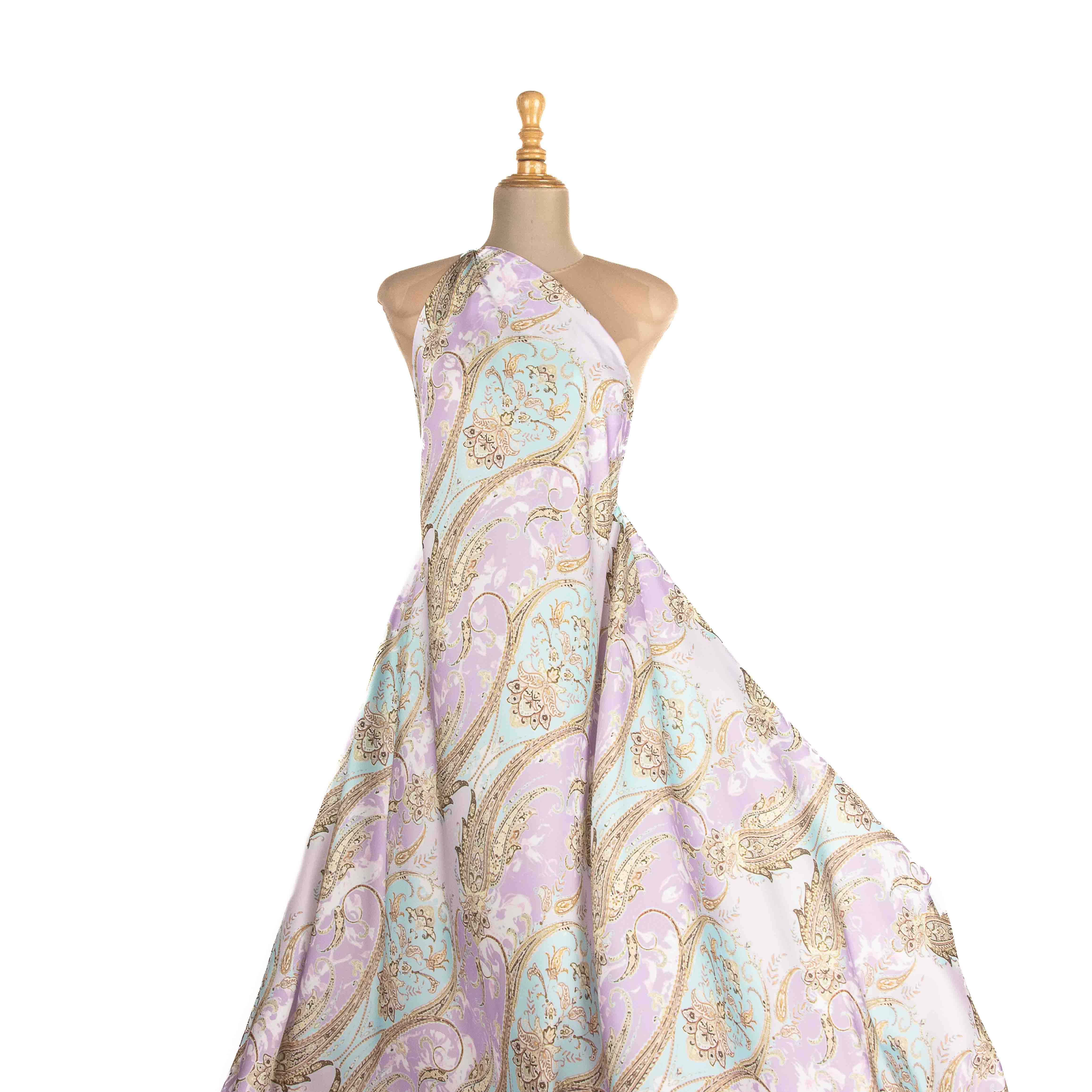 Cetim estampado Cachemira Lavanda - Ribes y Casals