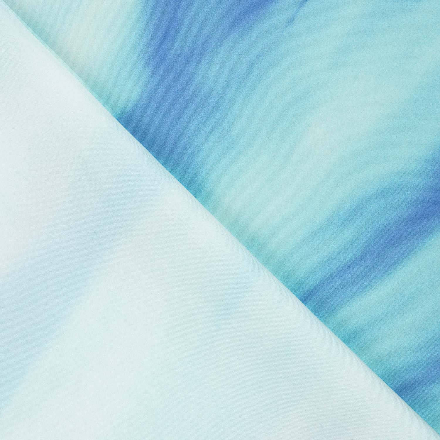 Cascata de Satin Estampado Azul - Ribes y Casals