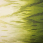 Cascata estampada em cetim verde - Ribes y Casals