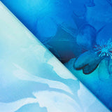 Cetim estampado Flash Azul - Ribes y Casals