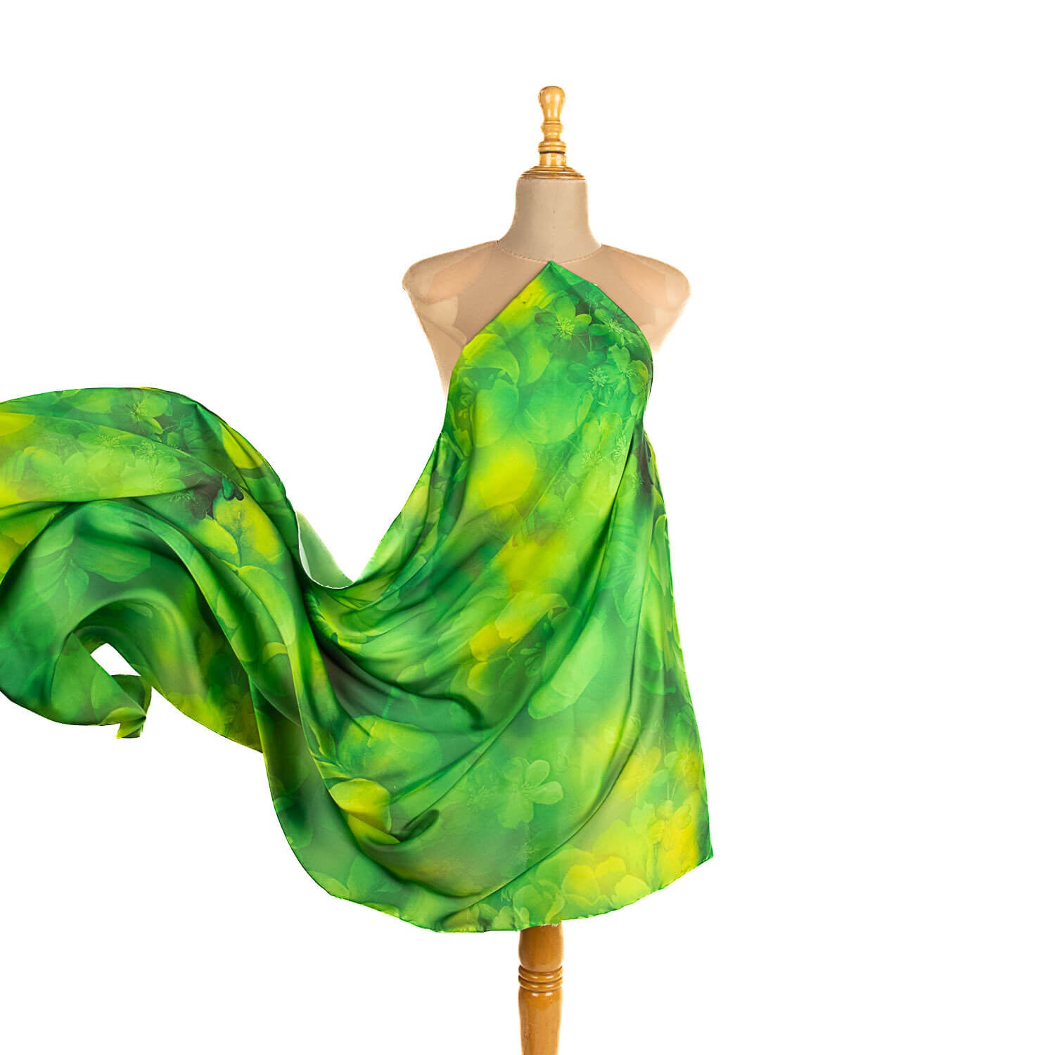 Cetim estampado Flash Verde - Ribes y Casals