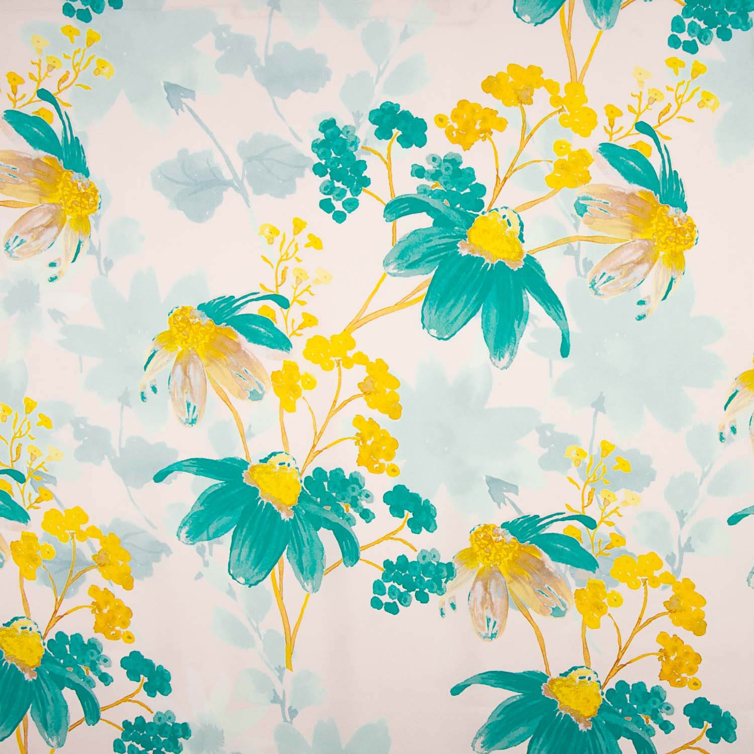 Satin Printed Green Moon Water - Ribes y Casals