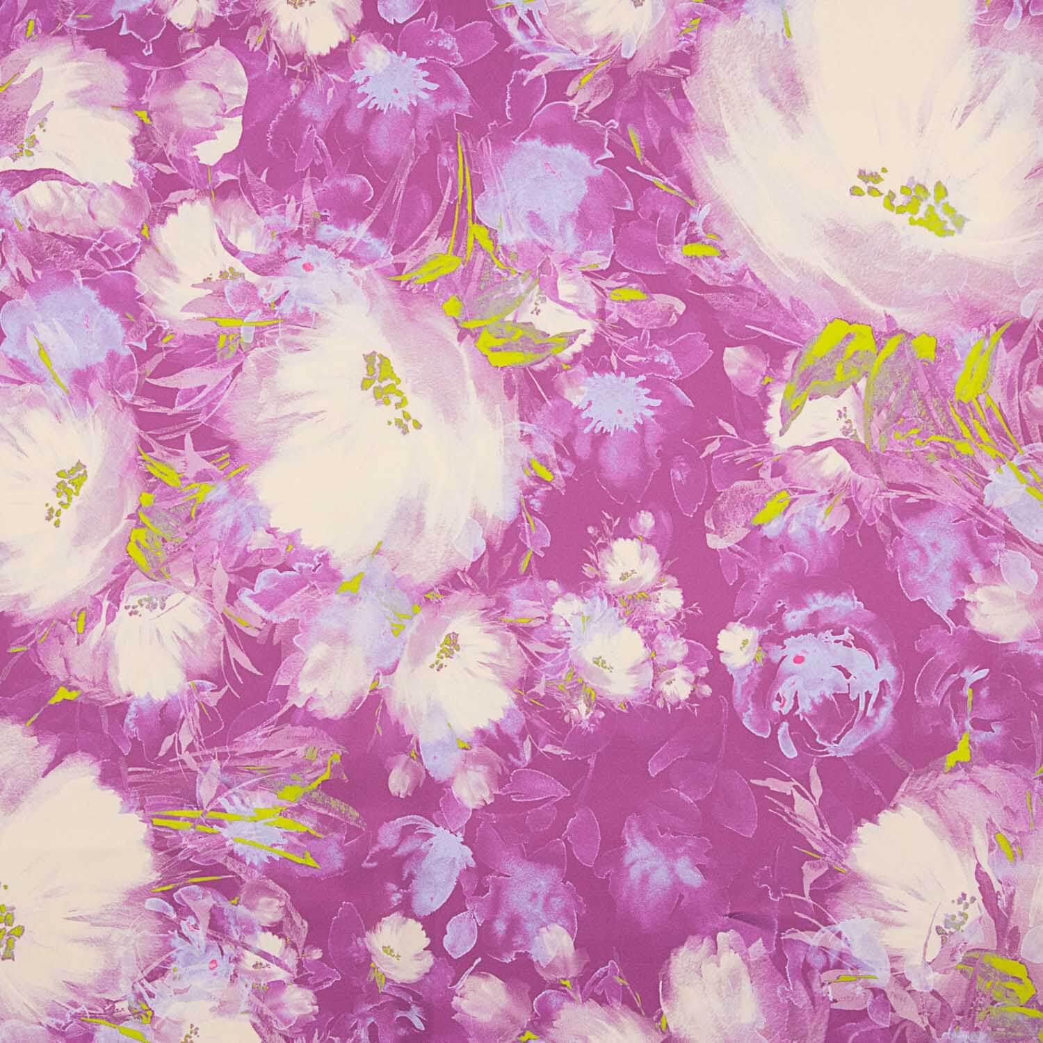 Satin Printed Riga Buganvilla - Ribes y Casals