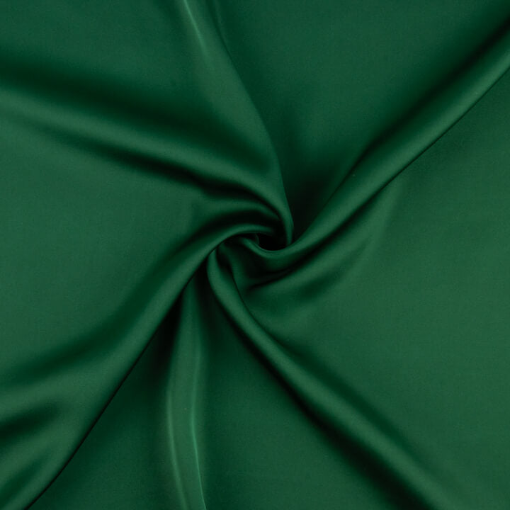 Cetim fino de poliéster verde garrafa - Ribes y Casals