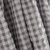 Seersucker Quadrados Vichy Cinza Pérola - Ribes y Casals