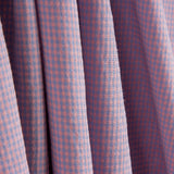 Popelina Seersucker Mini Xadrez Azul e Rosa - Ribes y Casals