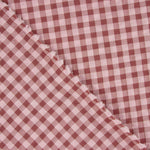 Seersucker com padrão Vichy rosa pálido - Ribes y Casals