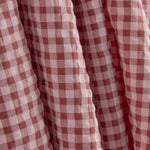 Seersucker com padrão Vichy rosa pálido - Ribes y Casals