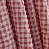 Seersucker com padrão Vichy rosa pálido - Ribes y Casals