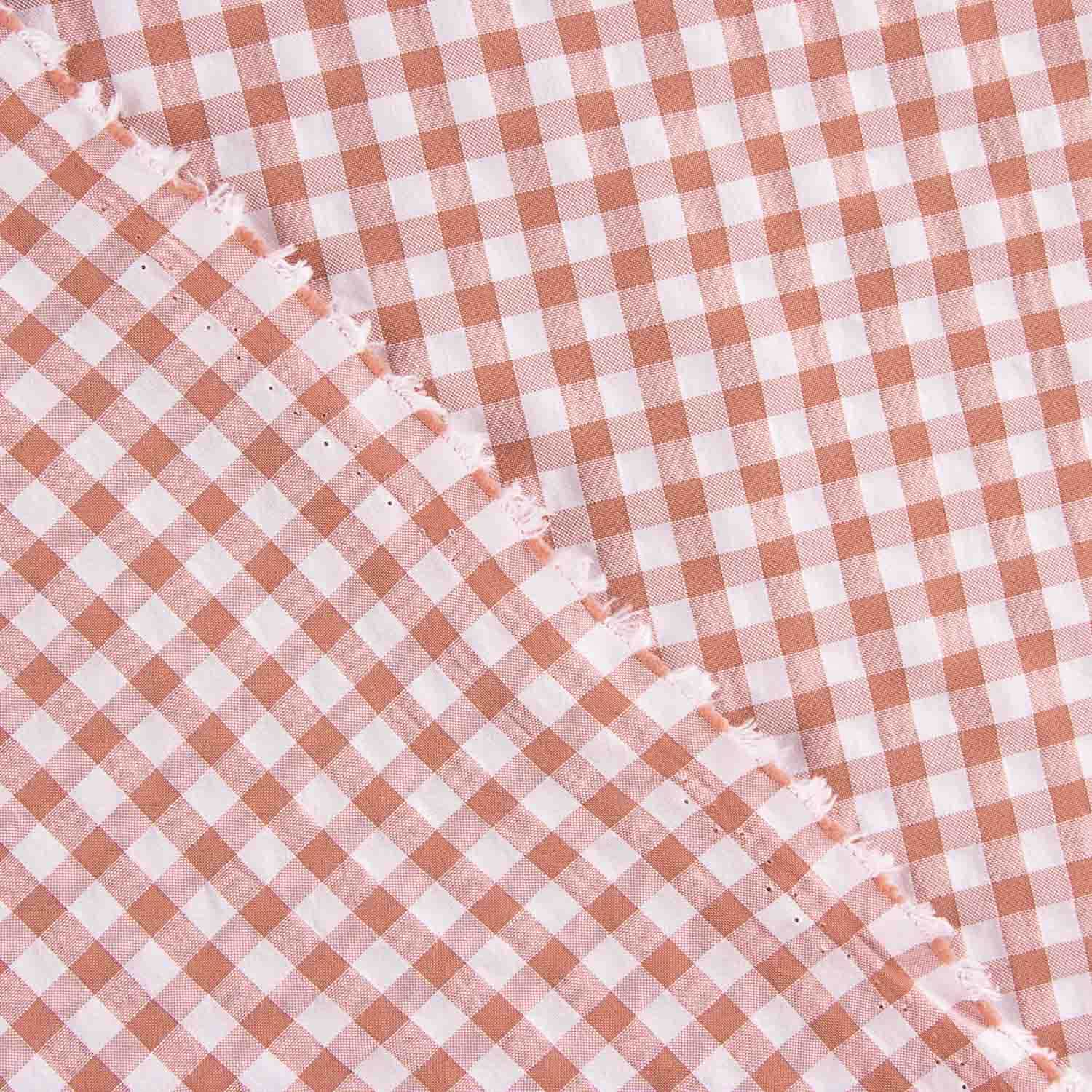 Seersucker Quadrados Vermelhos - Ribes y Casals