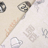 Lona estampada café vintage - Ribes y Casals