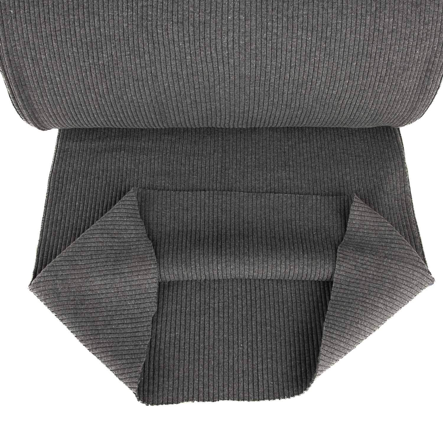 Tubular Canalé Rib 3x3 Cinza Melange - Ribes y Casals