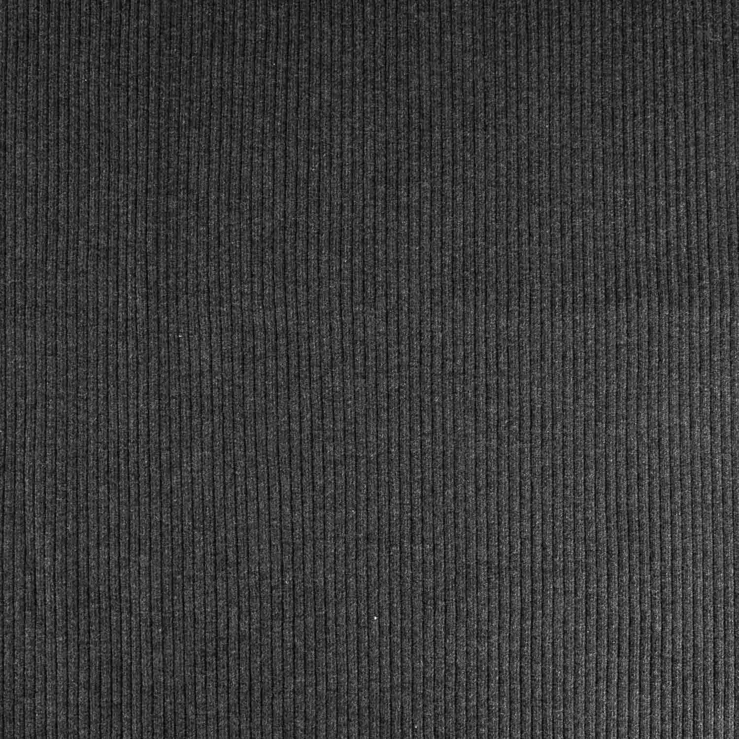 Tubular Canalé Rib 3x3 Cinza Mesclado Escuro - Ribes y Casals