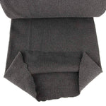 Tubular Canalé Rib 3x3 Cinza Mesclado Escuro - Ribes y Casals