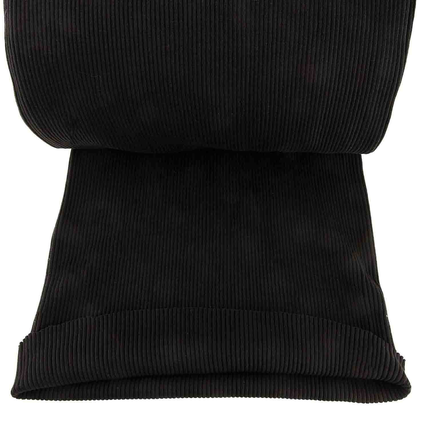 Tubular Canalé Rib 3x3 Preto - Ribes y Casals