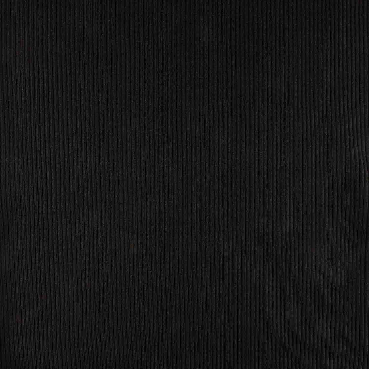 Tubular Canalé Rib 3x3 Preto - Ribes y Casals