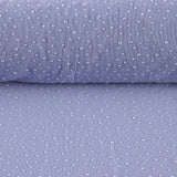 Tule Elástico Azul Lavanda com Efeito Gotas de Água - Ribes y Casals
