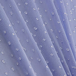 Tule Elástico Azul Lavanda com Efeito Gotas de Água - Ribes y Casals