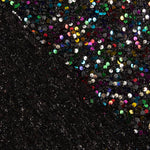 Tule Fantasia Preto com Tecido de Lantejoulas Multicoloridas - Ribes y Casals