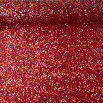 Tule Fantasia Vermelho com Tecido de Lantejoulas Multicoloridas - Ribes y Casals