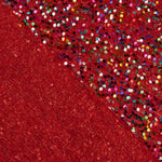 Tule Fantasia Vermelho com Tecido de Lantejoulas Multicoloridas - Ribes y Casals