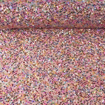 Tule Fantasia Rosa com Lantejoulas Multicoloridas - Ribes y Casals