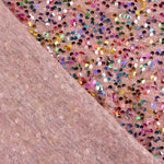 Tule Fantasia Rosa com Lantejoulas Multicoloridas - Ribes y Casals