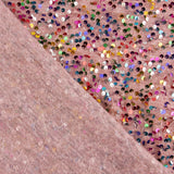 Tule Fantasia Rosa com Lantejoulas Multicoloridas - Ribes y Casals