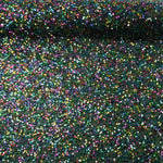 Tule Fantasia Verde com Tecido de Lantejoulas Multicoloridas - Ribes y Casals