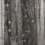 Tule Preto com Aranhas Prateadas para o Halloween - Ribes y Casals