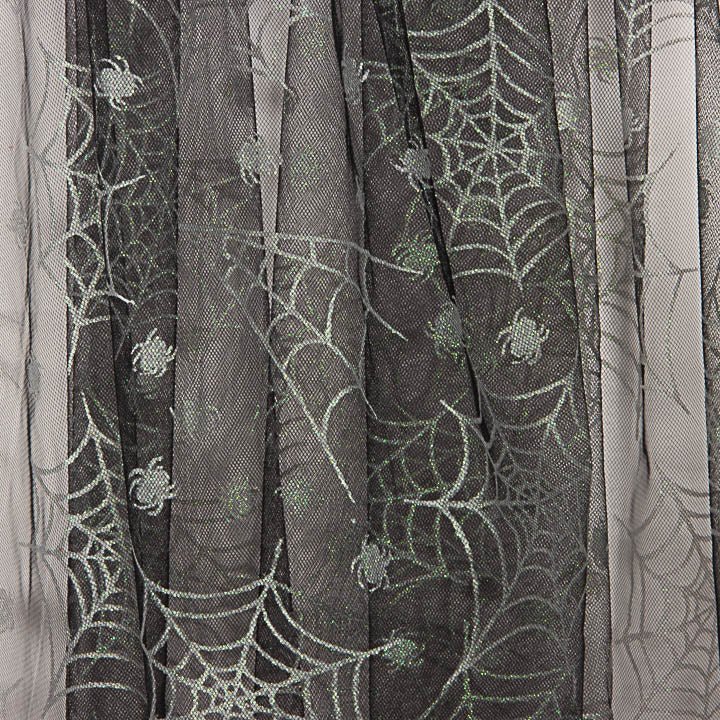 Tule Preto com Aranhas Prateadas para o Halloween - Ribes y Casals