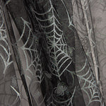 Tule Preto com Aranhas Prateadas para o Halloween - Ribes y Casals