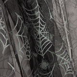 Tule Preto com Aranhas Prateadas para o Halloween - Ribes y Casals