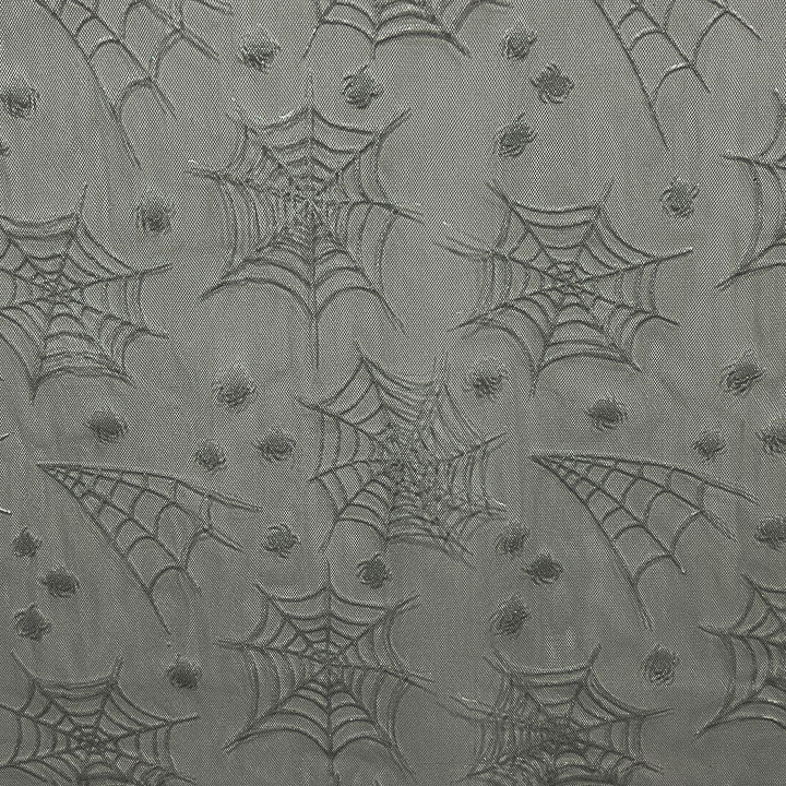 Tule Preto com Aranhas Prateadas para o Halloween - Ribes y Casals