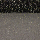 Tule preto com strass iridescentes - Ribes y Casals