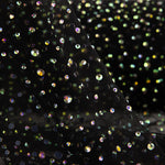 Tule preto com strass iridescentes - Ribes y Casals