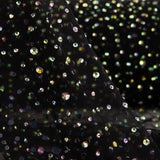 Tule preto com strass iridescentes - Ribes y Casals