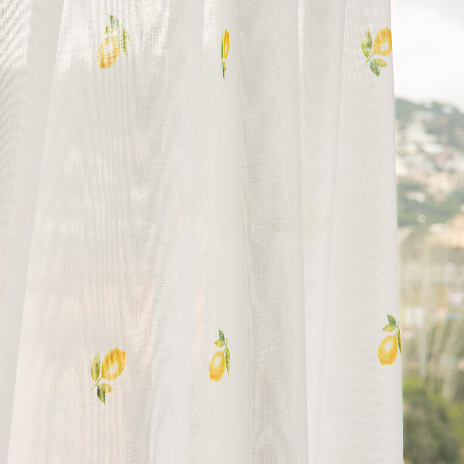 Cortina estampada com limões - Ribes y Casals