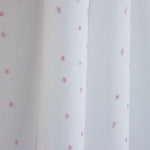 Cortina Plumeti com Franjas Rosa - Ribes y Casals