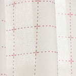 Cortina Geométrica Quadriculada Vermelha - Ribes y Casals